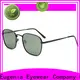 Eugenia black square sunglasses elegant for Travel 1