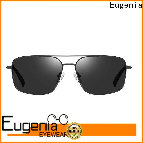 Eugenia black square sunglasses elegant for decoration 1