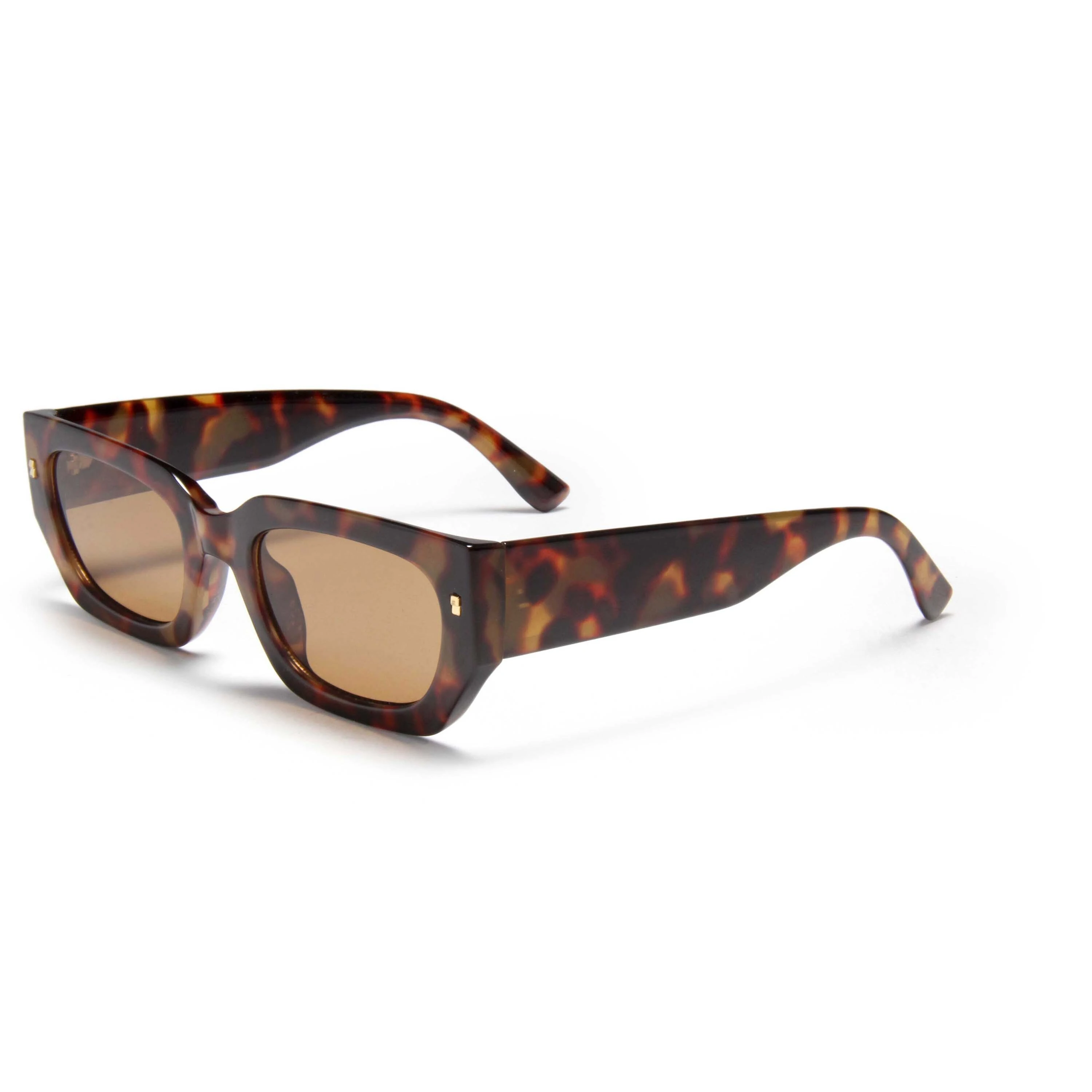 S32426 Gafas de sol modernas Gafas de sol retro PC unisex Vintage Irregular Gafas de sol de Sol Tortoiseshell Square Gafas de sol 1