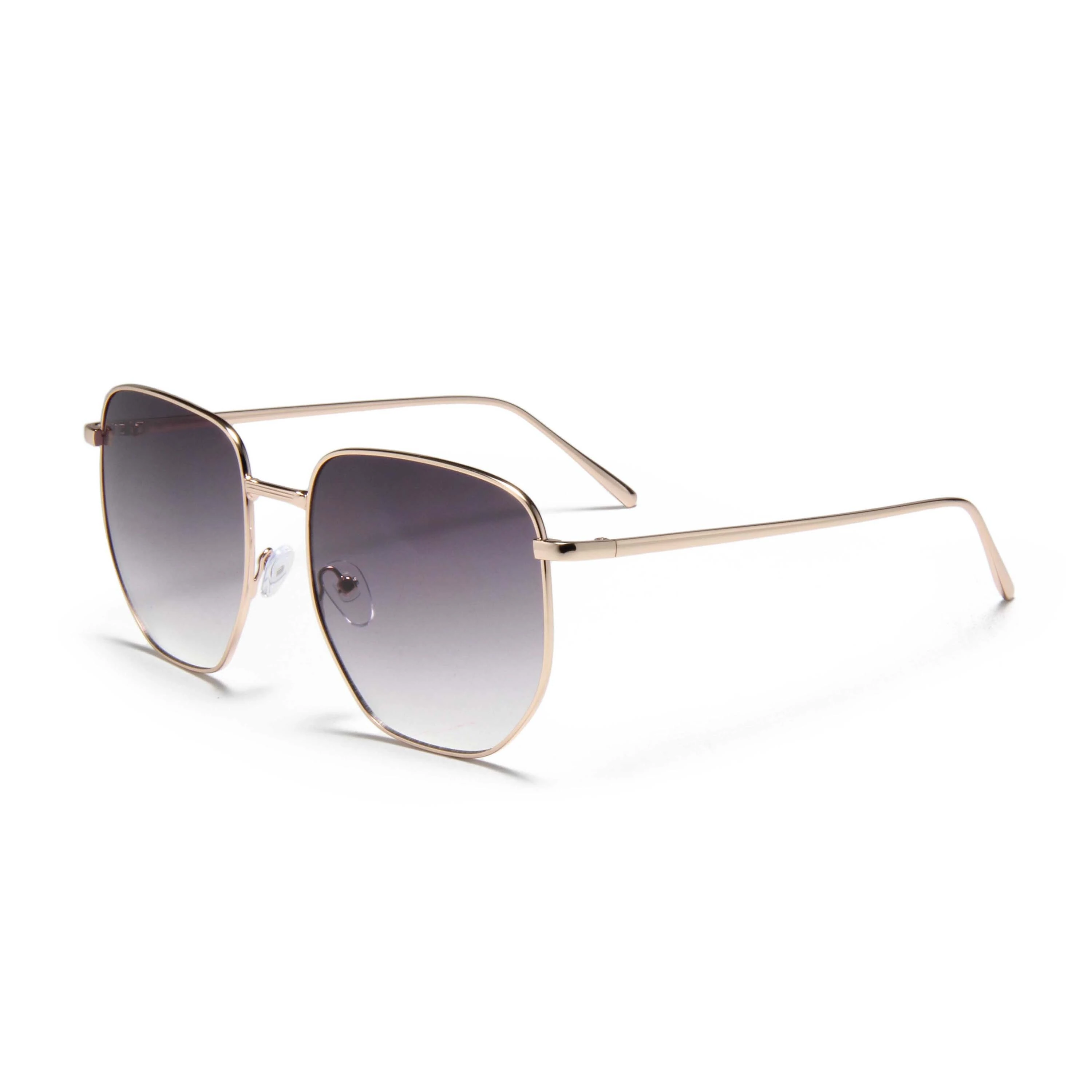 YJ352 Elegant Oversized Square Sunglasses with Gradient Lenses Custom Logo Classic Metal Frame Sun Glasses Manufacturer High Quality Vintage Trendy Polarized Sunglasses 2025 1