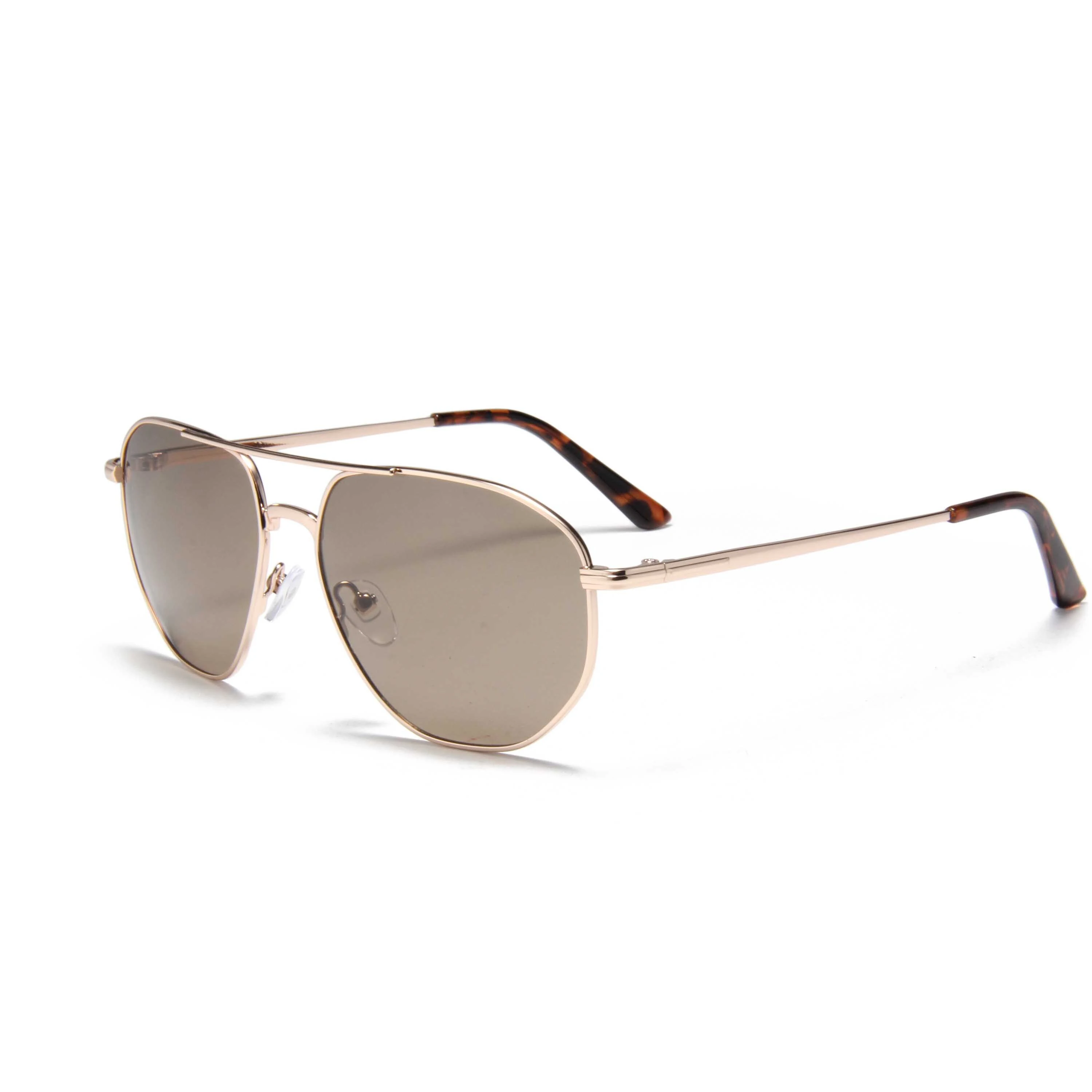 YJ346 Unisex UV400 Fashion Sun Glasses High Quality Private Label Square Shades Thick Metal Frame Unique OEM Design Men Women 1
