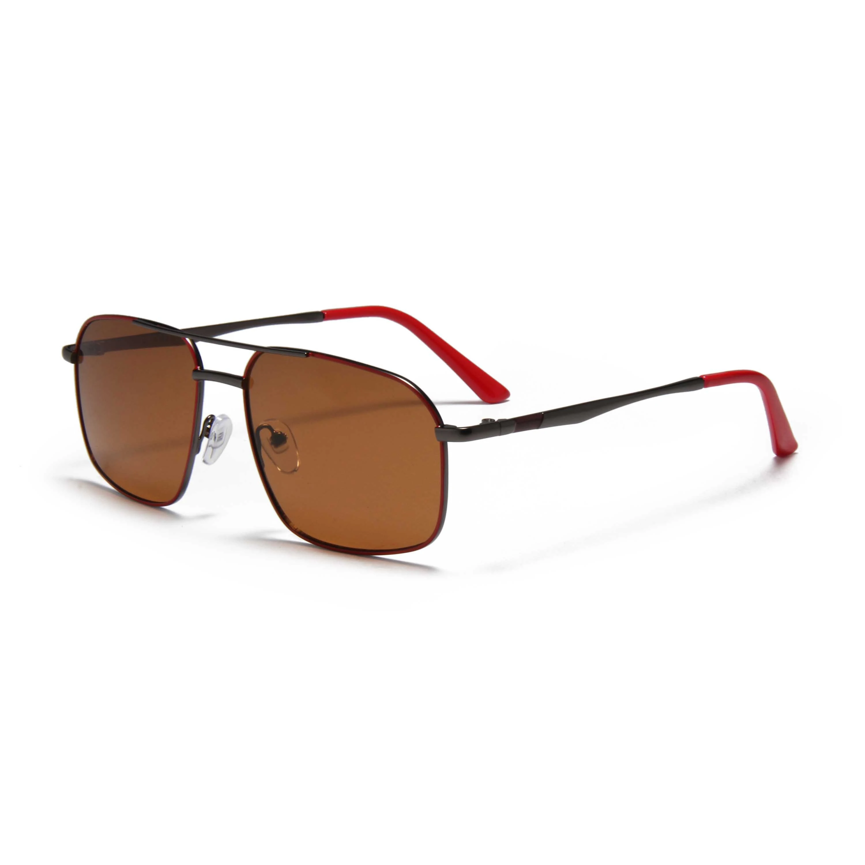 YJ356 Double Bridge Sun glasses Simple Square Retro Sunglasses for Men and Women Optical Polarized Big Frame Reflective Classical Style Mirrors and Glasses 1