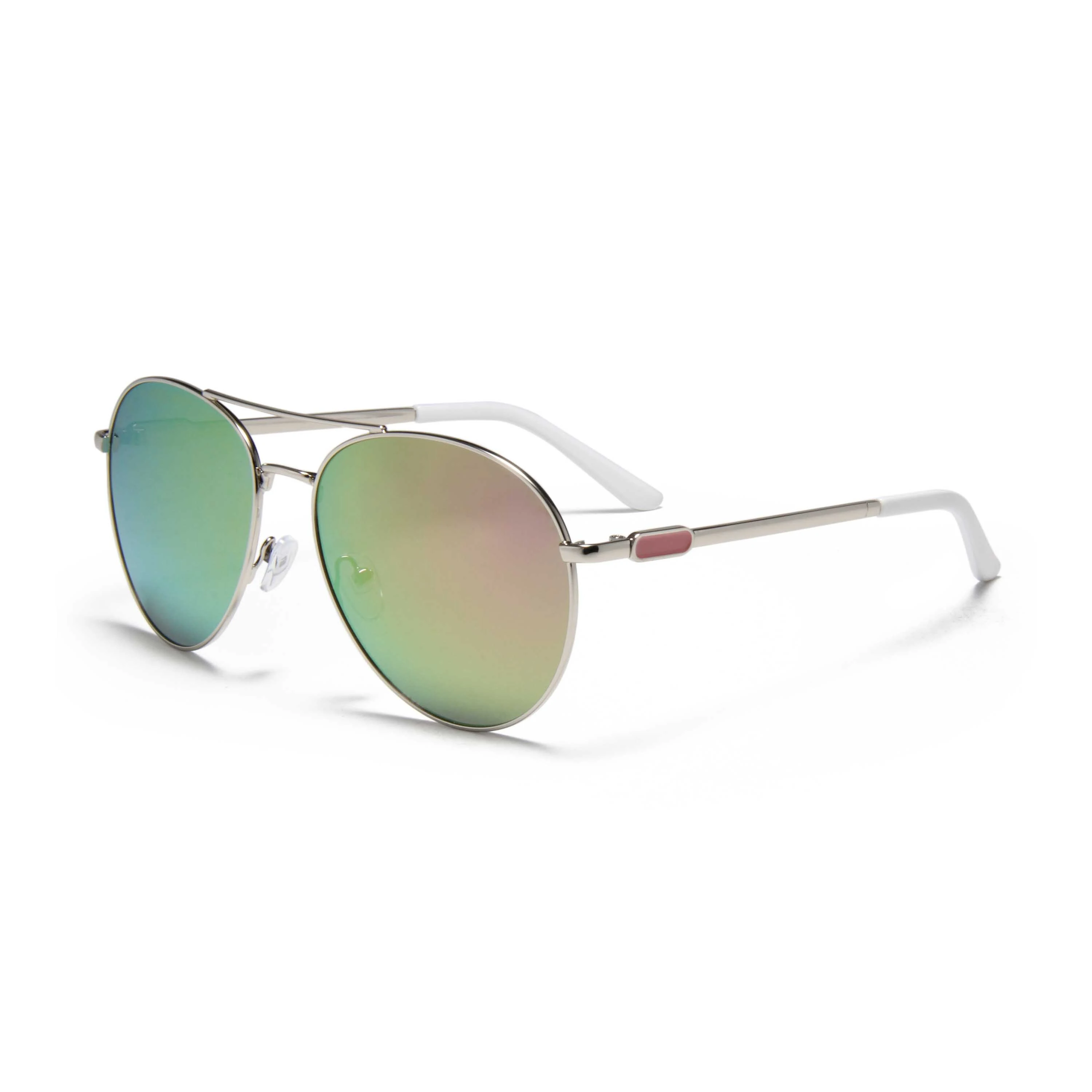 YJ360 Trendy Classic Aviator Fashion Uv400 Protection Unique Sun Glasses Available Womens Metal Custom logo Retro Sunglasses 1