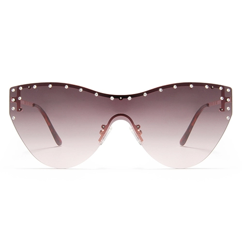 S60045 Clear Gradiente Gafas de sol Damas Bling Diamomnd Shades UV400 Metal Marco de metal Luxury Vintage Rimless Gafas de sol. 1