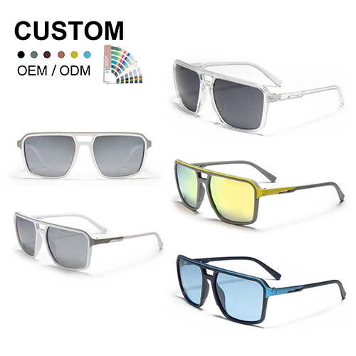 S14174 EUGENIA New Trendy Designer Polarized Sunglasses Rectangle Trendy Square Sunglasses Hot Sale Classic Custom Logo 1