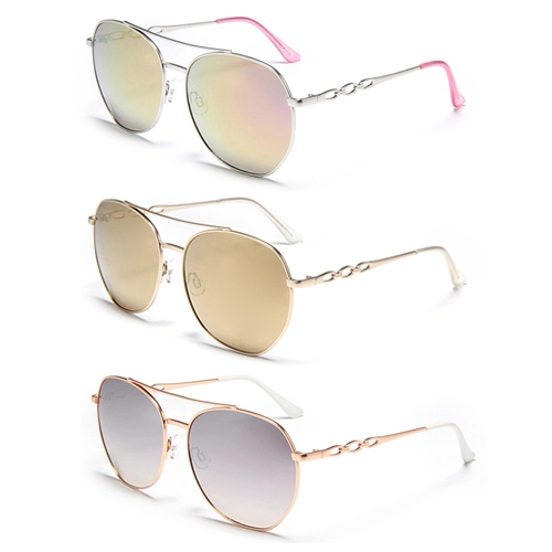 S60039  Small Round Lens High Quality Designer Metal Sunglasses Women Fashion Personality Sunglasses Shades Custom Logo 1