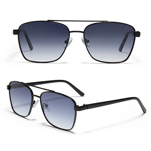 S60151 Simple Square Frame Sunglasses Outdoor Radiation Resistant Sunglasses Driving Sunglasses  UV400 Retro Metal Unisex Sun Glasses 1