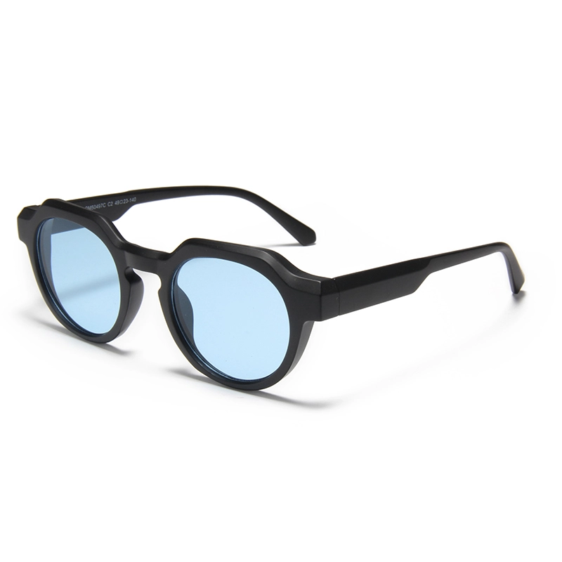 S66038 Custom Logo Small Sun Glasses Brand Design Retro Blue Len Round Sunglasses Women Men 2025 1