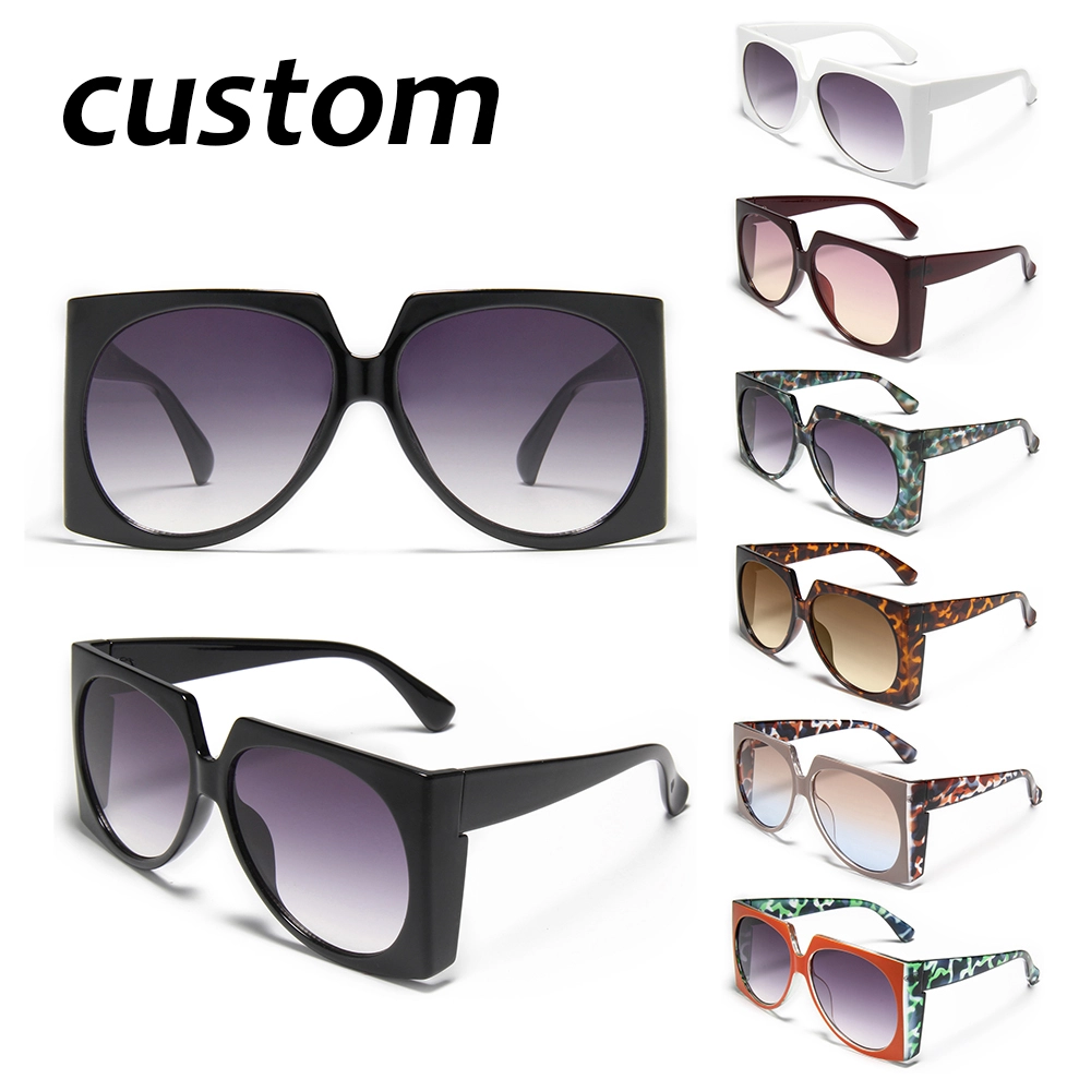 S27063 Oversized Lunette De Soleil Fashion Eyewear OEM Sunglasses 2025 Custom Metal Logo Wholesale UV400 Sun Glasses 1
