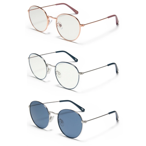 S60214 Bulk Fashion Sunglasses Retro Round Frame Metal Sun Glasses for Men Women Lunettes De Soleil 1