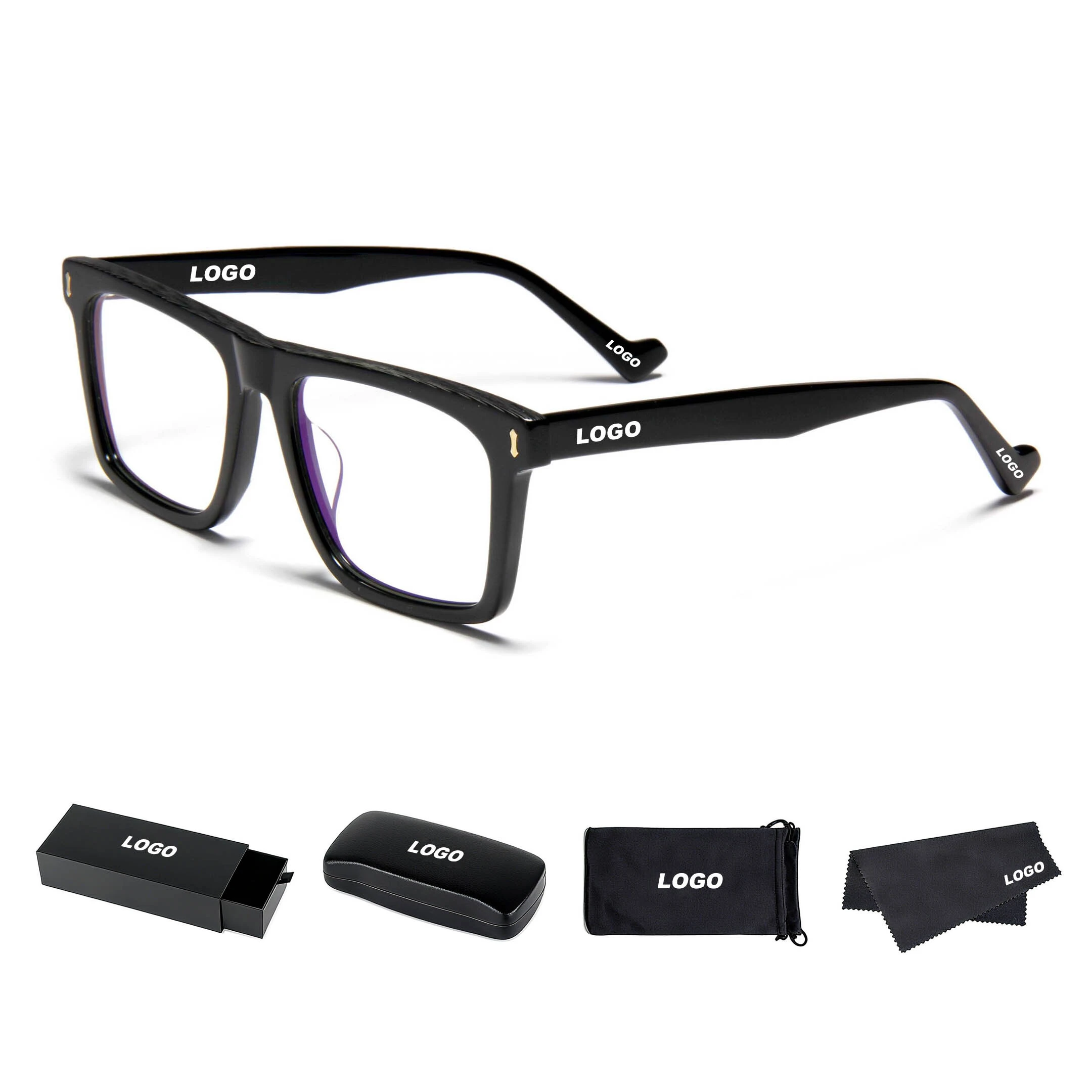 B75002 elegantes tortoiseshell de tortuga de tortuga de lujo Bloqueo de luz de lujo marcos ópticos de anteo 1
