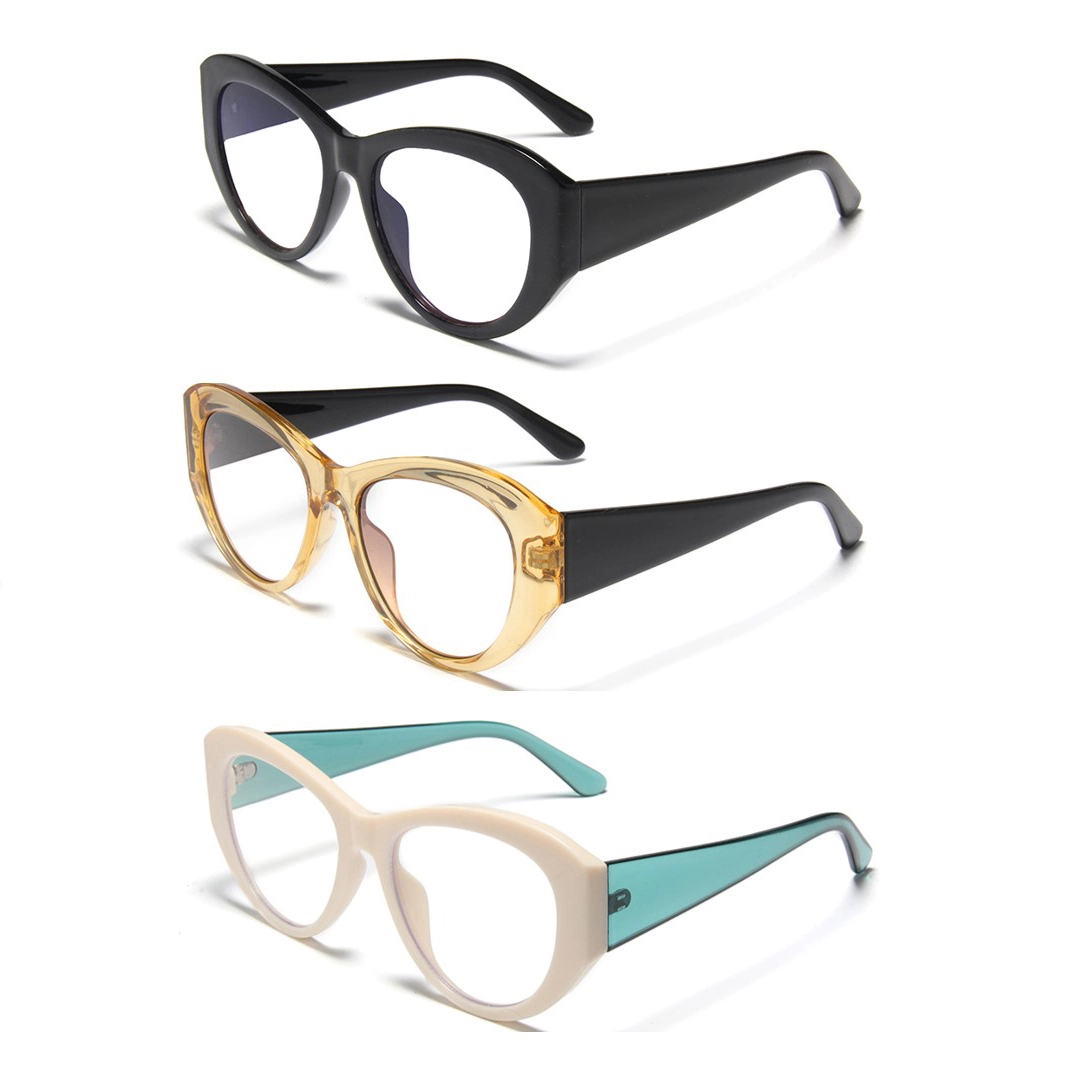 B10002 Anti Blue Light Eyeglasses Frames Cat-Eye Fashionable Optical Glasses Bulk Fashion Sunglasses 1