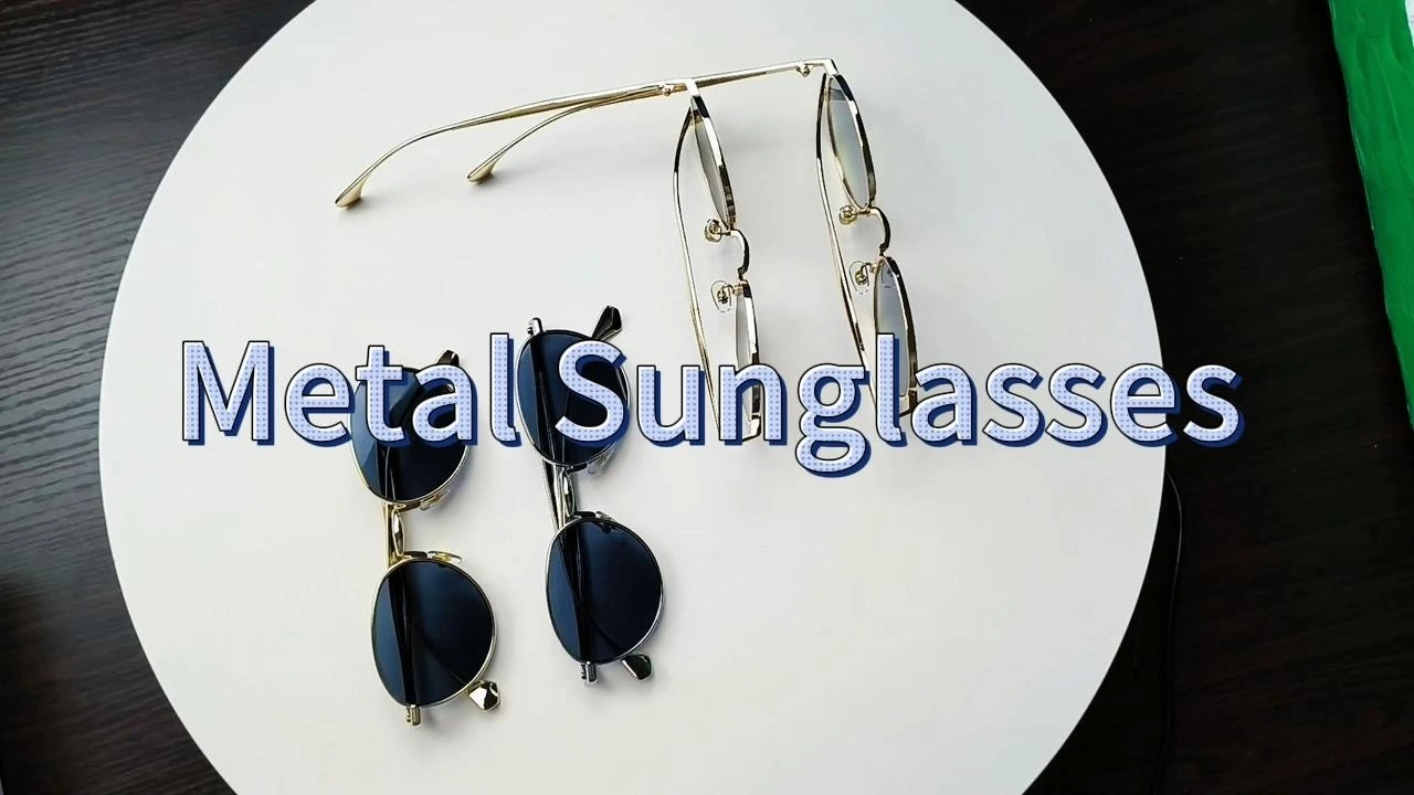 S27074 Vintage Round Metal Sunglasses - Stylish Retro UV400 Protection Eyewear, Gold/Silver Frame, Fashionable Shades for Men & Women 1