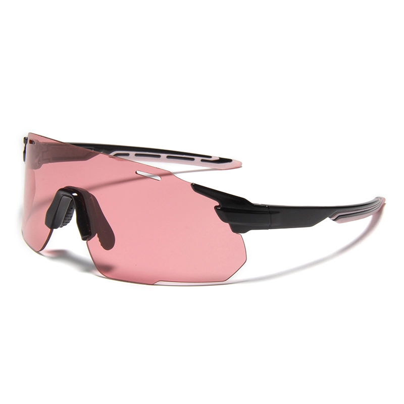 YJ6447 Gafas de sol deportivas polarizadas UV400 sin montura personalizadas, gafas de ciclismo al por mayor, gafas de sol ligeras sin marco para correr para mujeres 1