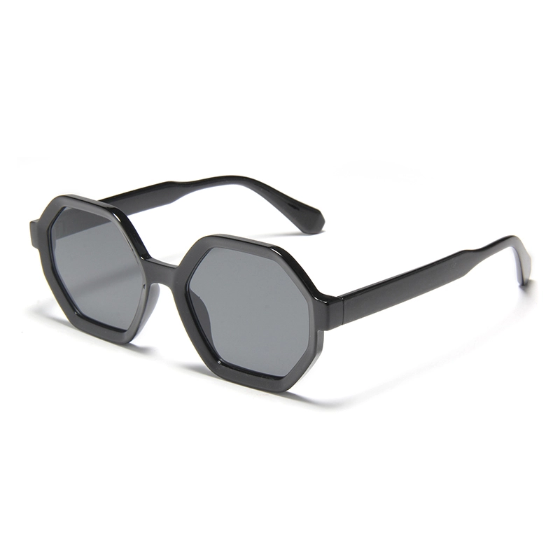 S32490 Hexagon Sunglasses with Bold Frame Design Retro Hexagonal Vintage Sunglasses for Women Men Custom Logo Brand Designer Square Frames Sun Glasses 1