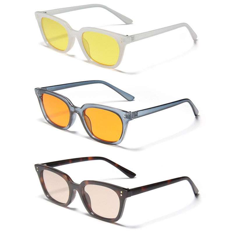 S84069 Gafas de sol polarizadas pequeñas cuadradas de marca, de lujo, con protección UV400, personalizadas para hombre y mujer, de alta calidad. 1