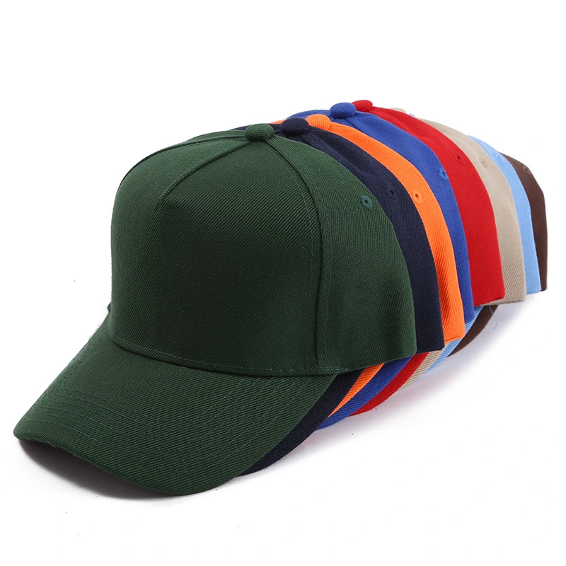 Plain Curved Brim 5 Panel Baseball Caps For Adults and Kids FMBK06 1