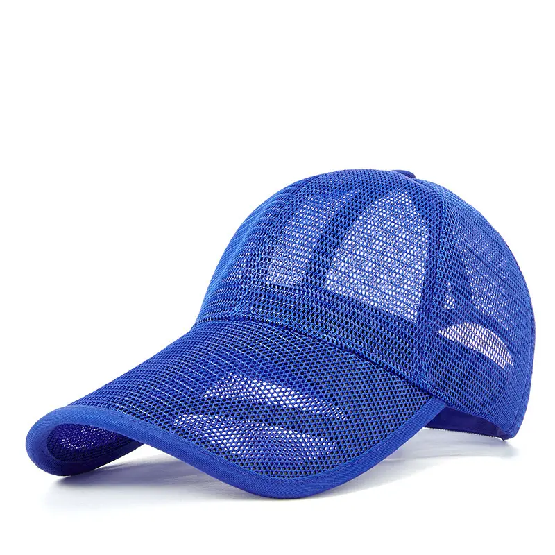 Mens Black Baseball Cap Nylon Mesh Wholesale - Fanmei Headwear 6