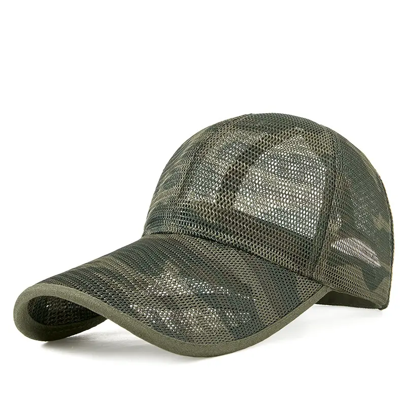 Mens Black Baseball Cap Nylon Mesh Wholesale - Fanmei Headwear 5
