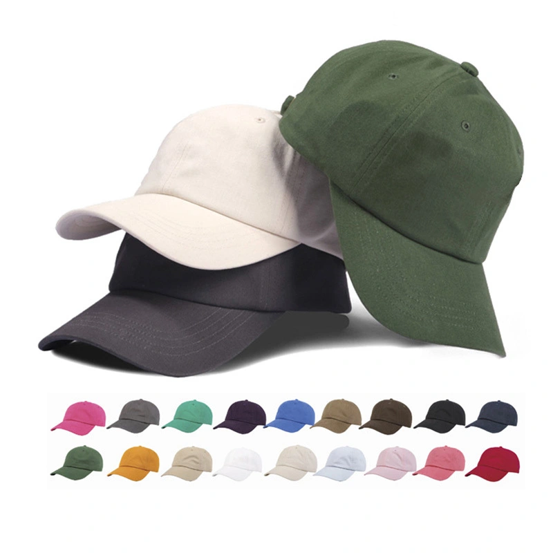Casquette de baseball de sport à profil bas non structurée à six panneaux pour papa en 18 couleurs FMDC-01 1