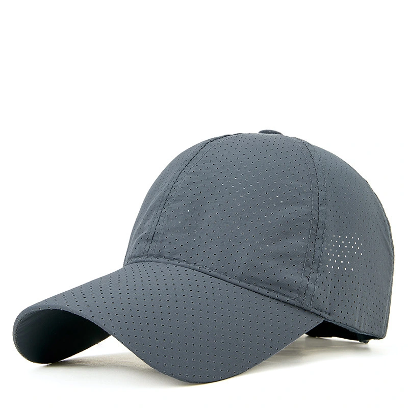 Unstructured Perforated Breathable Dad Hat Of Big Head Lightweight Quick Dry for Outdoor Activities 1
