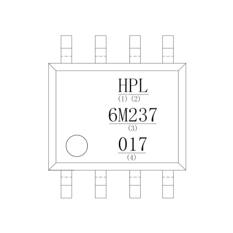 Opto-coupler High Speed Logic Gate TTL/LSTTL Compatible Data Transmission HPL6M237 1