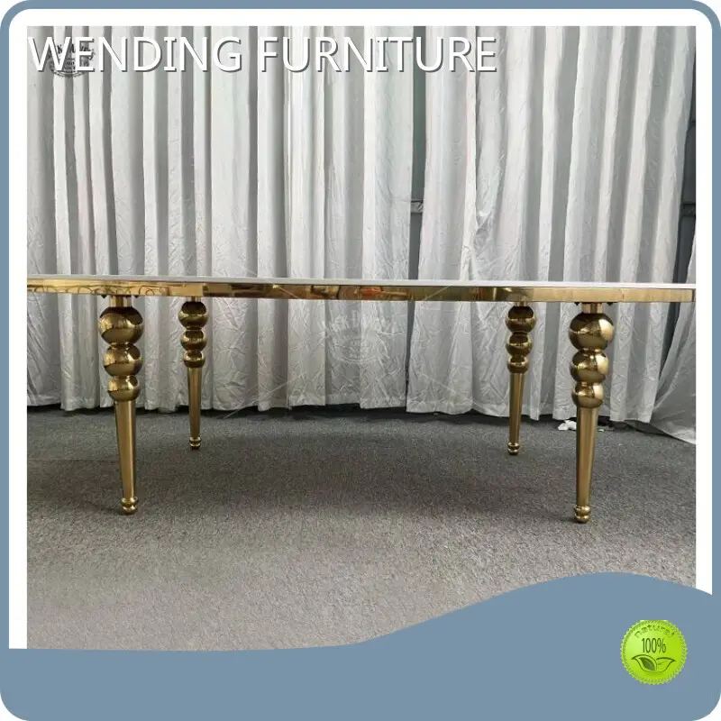 WENDING Bride and Groom Table Stainless Steel Dining Table Designfactory Direct Supply 1