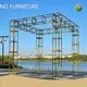 Bestgold Metal Round Wedding Arch Wedding Golden Background Frame Party Christmas Decoration 1