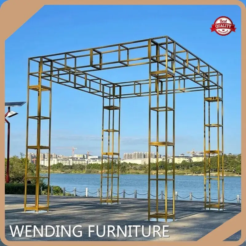 Wedding Reception Decorations Gold Arch Backdrop Wholesale - WENDING 1
