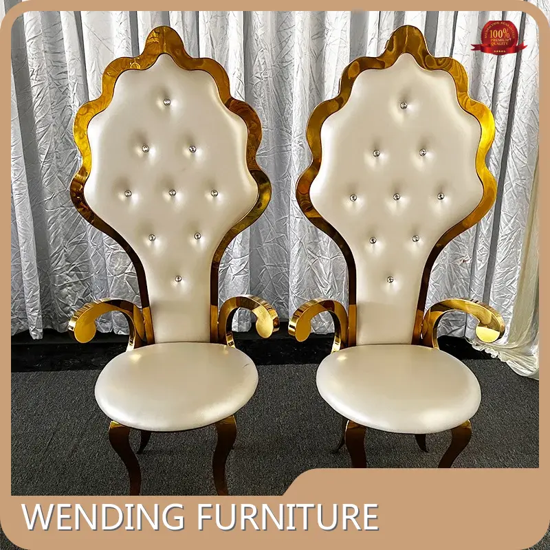 WENDING Gold Banqueting Chairs Bathroom Gold Banqueting Chairs Factory 1