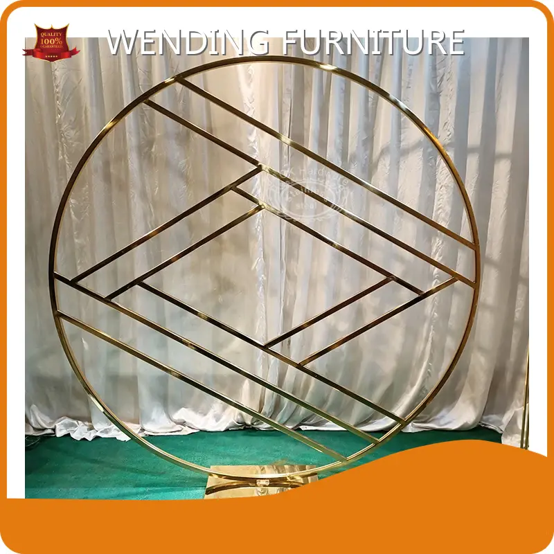 Gold Panel Backdrop BEIJQ-1 Gold Wedding Backdrop Wholesale - WENDING 1