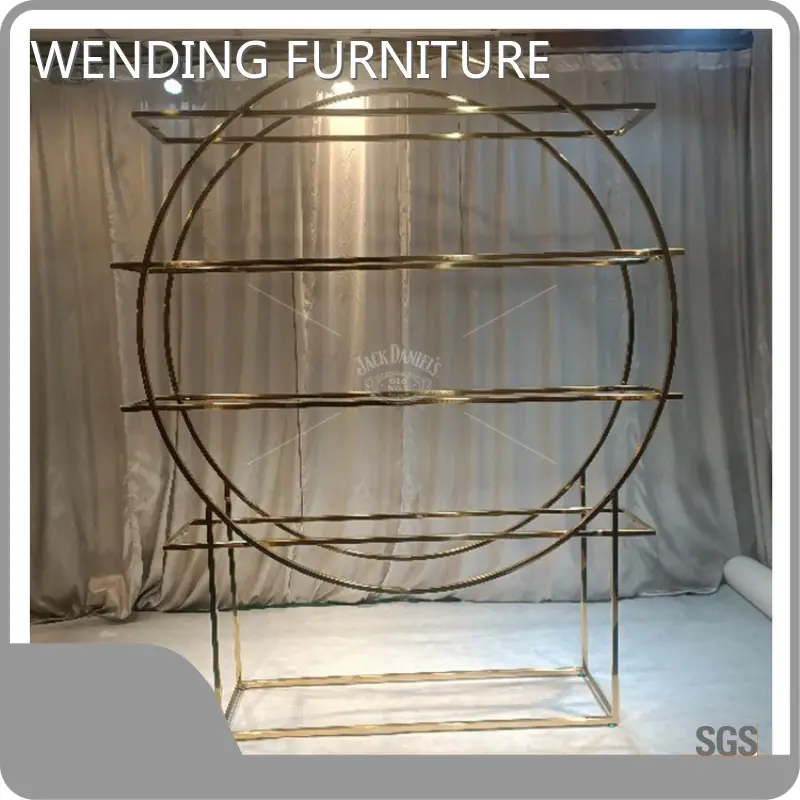 WENDING Gold Metal Round Wedding Arch Customized Gold Metal Round Wedding Arch Factory Price 1