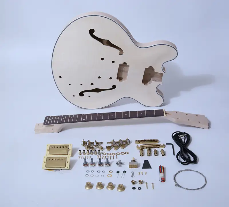DIY Electric Guitar Kit-335 Style Build Your Own Guitar Kit SNGK015 1
