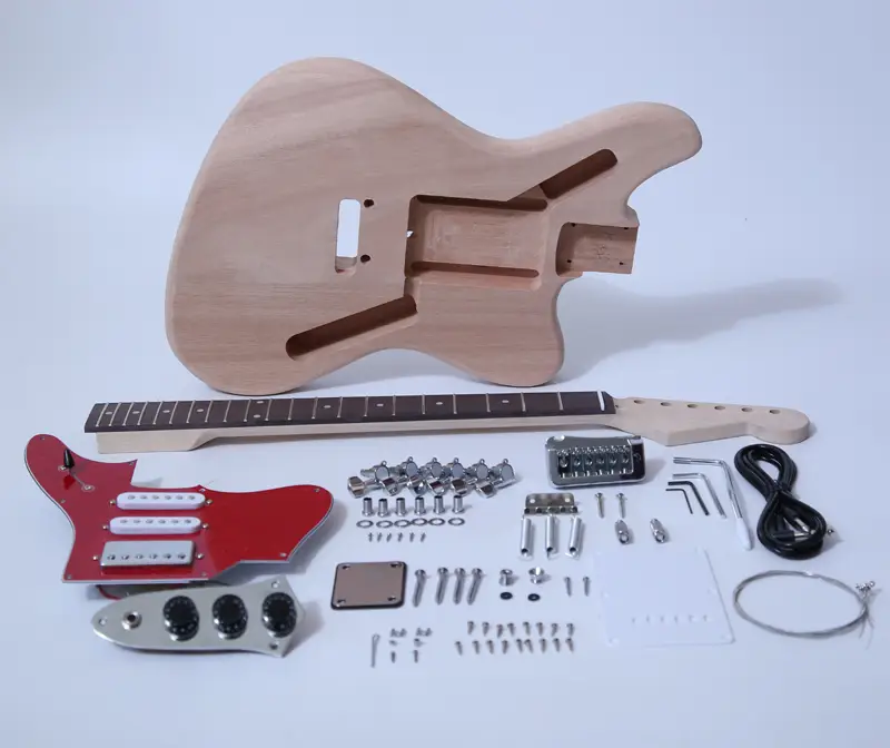 Kit de guitarra eléctrica de bricolaje: estilo Jaguar Construya su propio kit de guitarra SNGK022 1