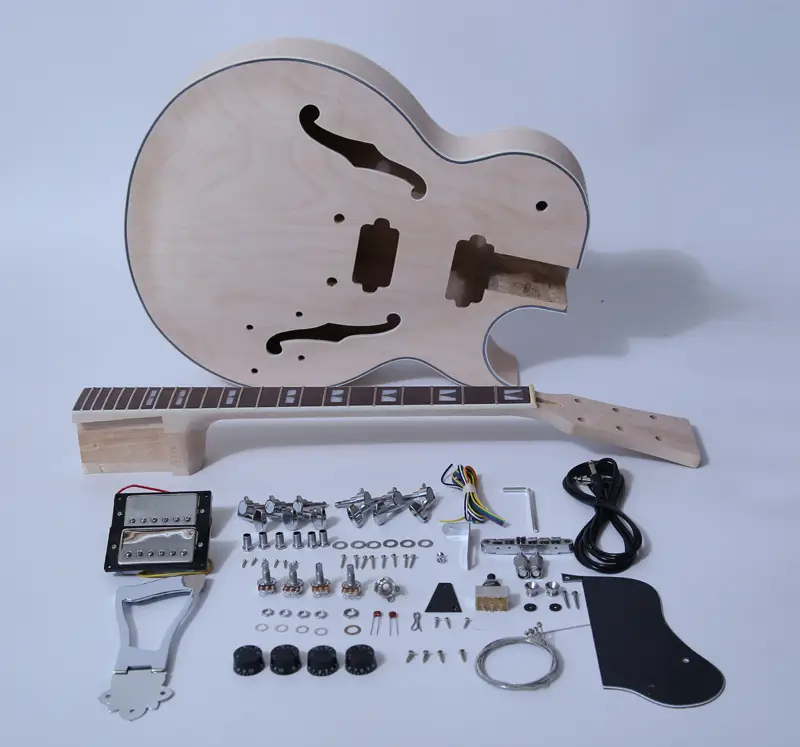 DIY Electric Guitar Kits-175 Style Build Your Own Guitar Kit - Sharp Arch SNGK046 1
