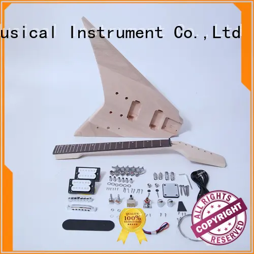 XuQiu unfinished les paul jr guitar kit supplier for kids 1