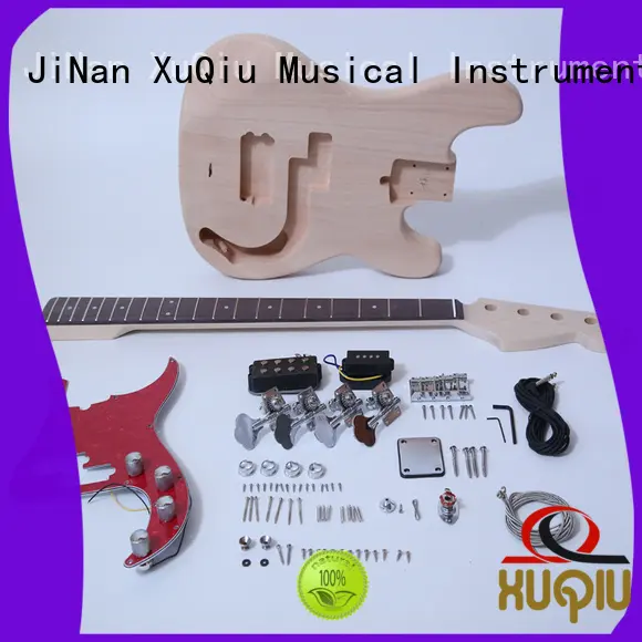XuQiu unfinished beginner bass guitar kits woodwind instruments for student 1