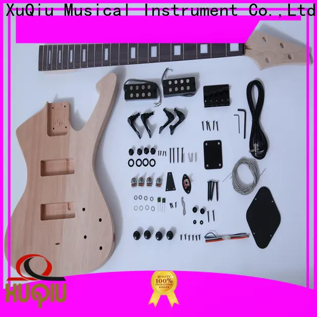 XuQiu hollow left handed bass guitar kit factory for student 1
