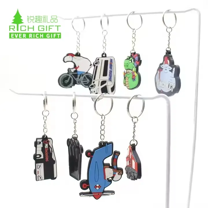 Aangepaste PVC -sleutelhanger - gepersonaliseerde rubber sleutelhanger 1