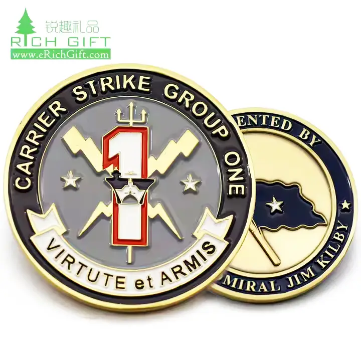 custom navy challenge coins - navy boot camp challenge coins design 1