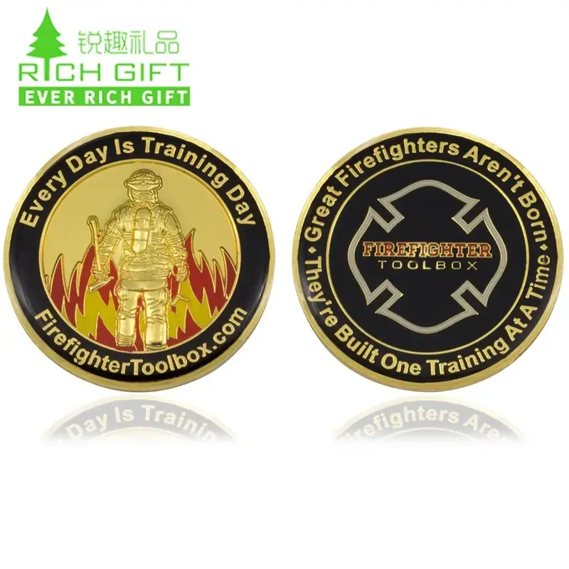 Custom Firefighter Challenge Coins Manufacturer - Professional OEM & ODM 1