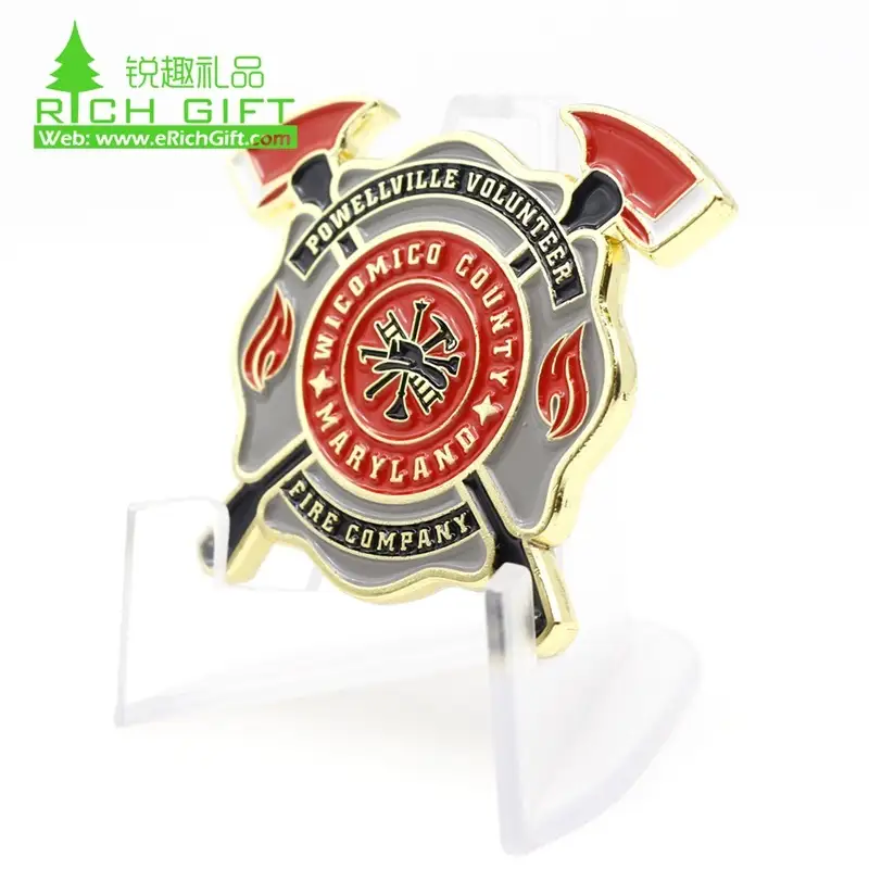 Firefighter Challenge Coins Wholesale - Bulk Custom Coins Supplier 1