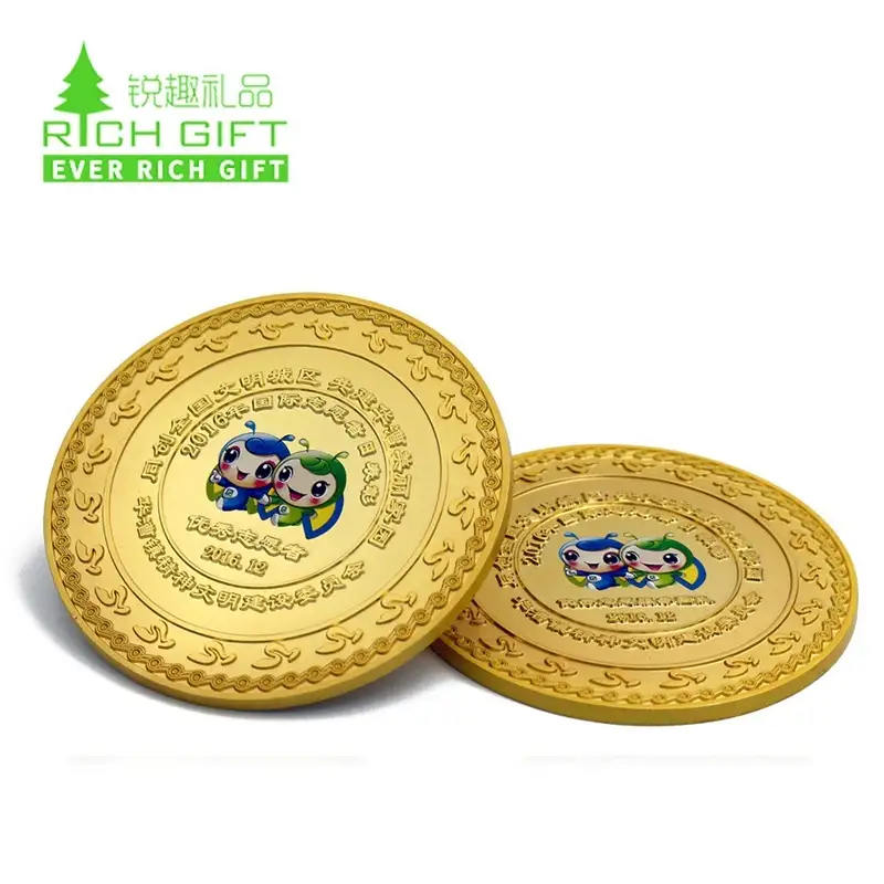 Custom UV Printed Coins Manufacturer | Full Color Coins & Medals | EverRichGift 1