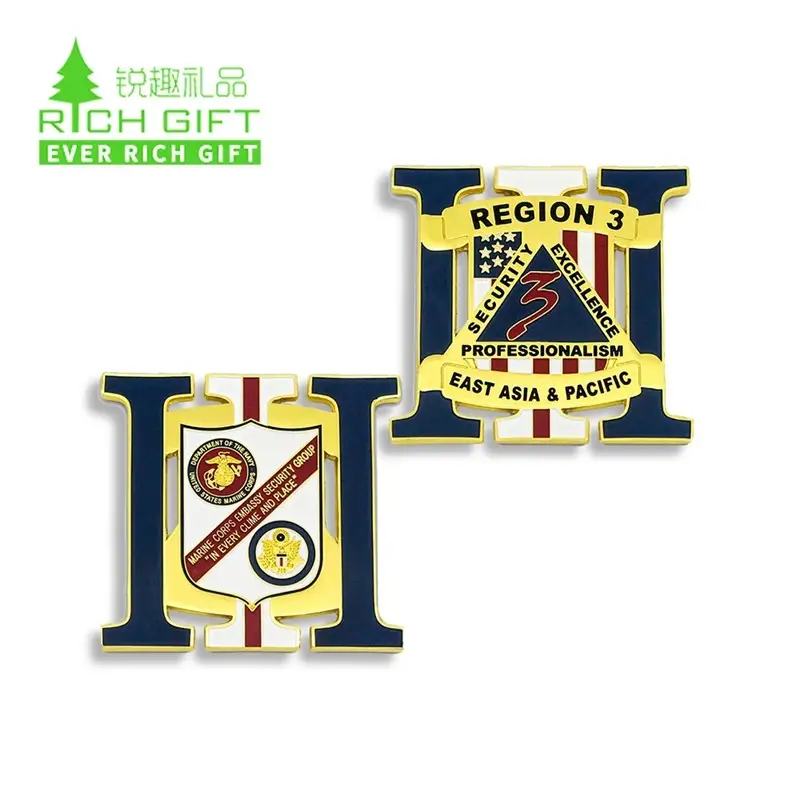 Custom Shape Challenge Coins | Die-Cut & Unique Forms | EverRichGift 1