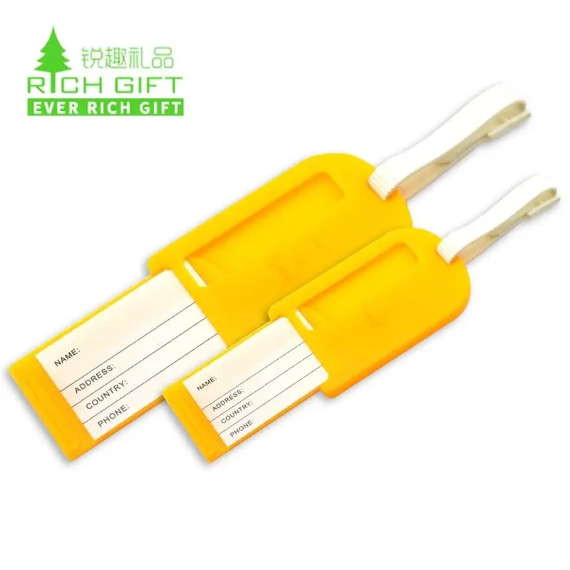 Aangepaste PVC-bagagelabels met treklipje - Veilige & Informatiebeschermde bagagelabels 1