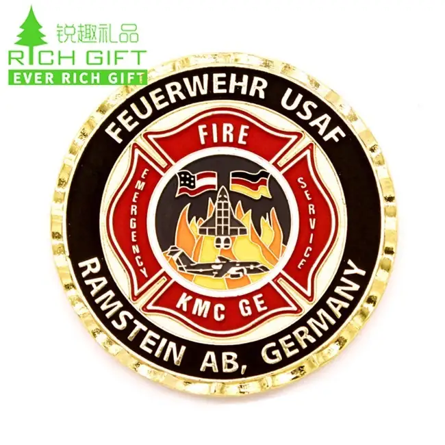 Custom Firefighter Challenge Coins | First Responder Coins Design - eRichGift 1