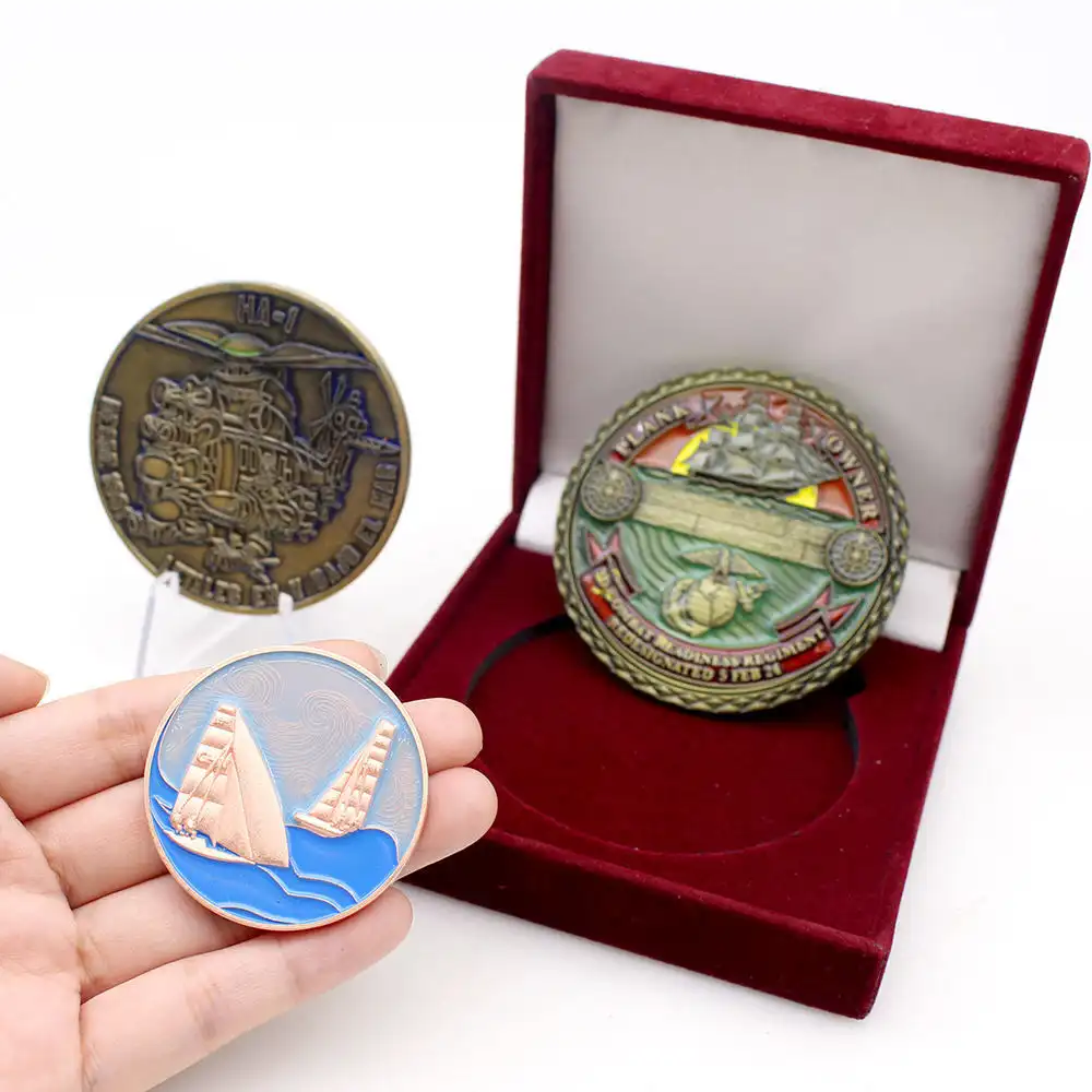 Custom Retro Challenge Coins Design - EverRichGift 1