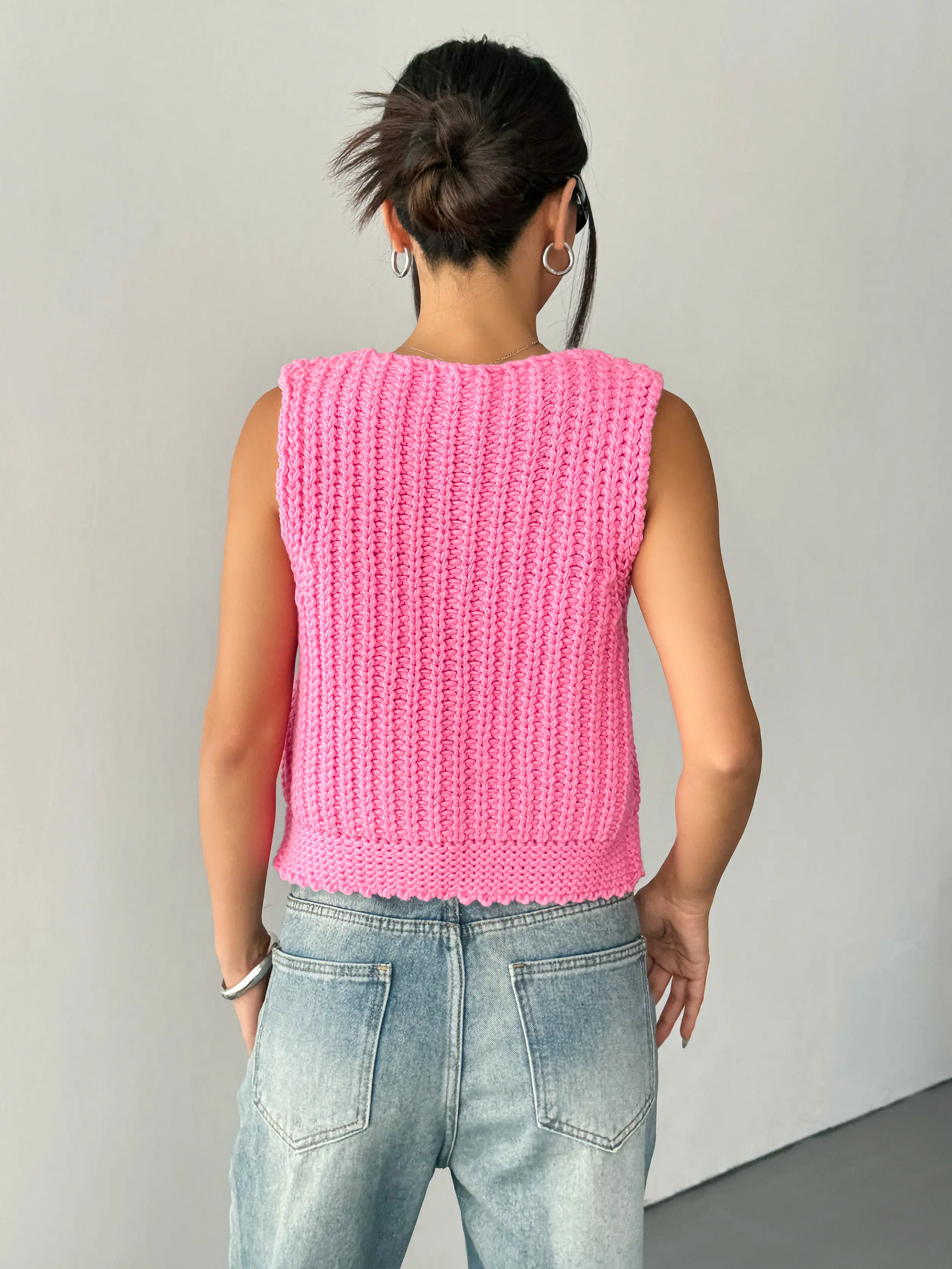 Fan Flo Mens Knitted Vest with Custom Services 2