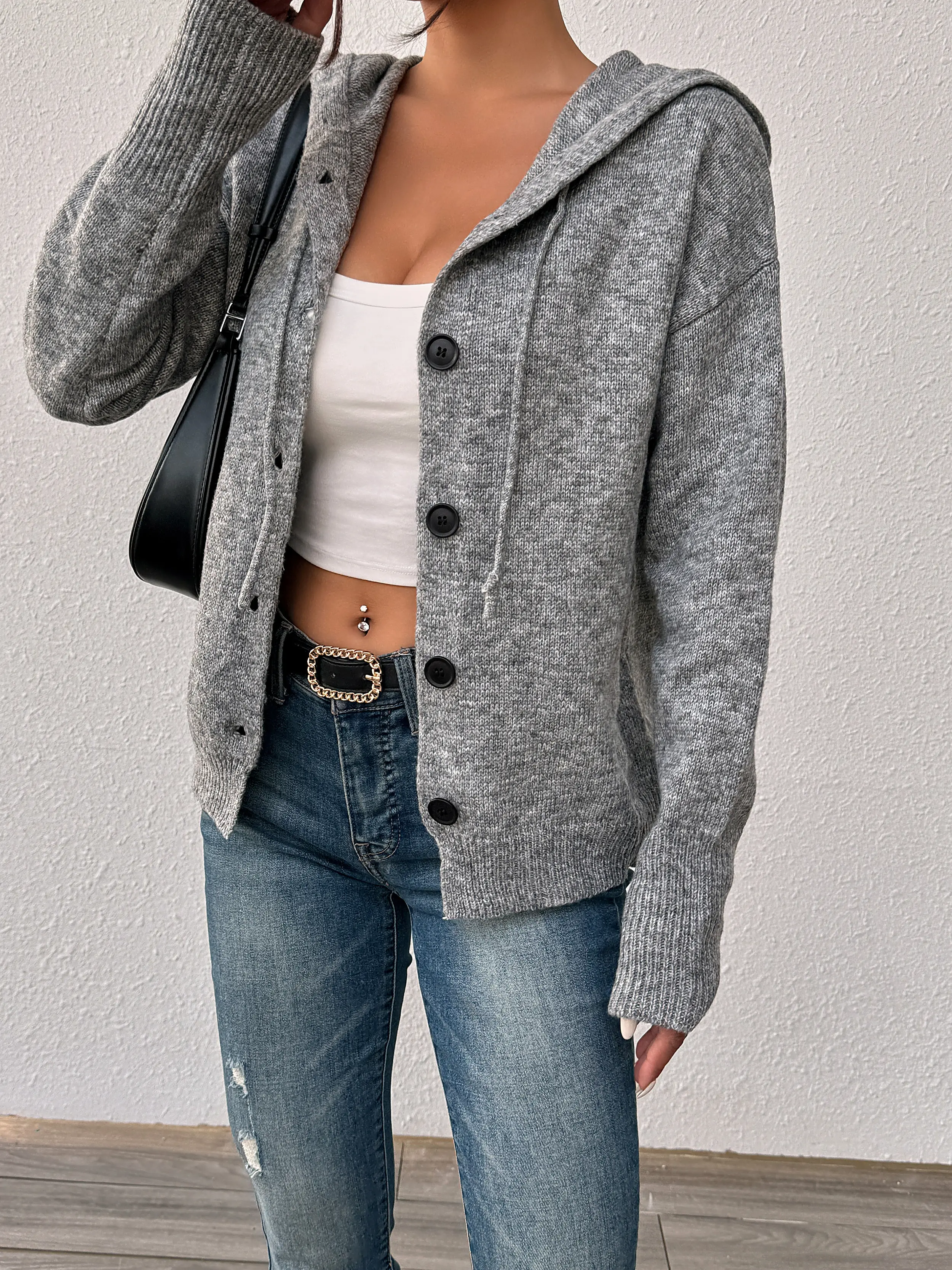 Chunky Knit Cardigan Sweater by Fan Flo 3