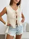Knitted Vest Black by Fan Flo 2